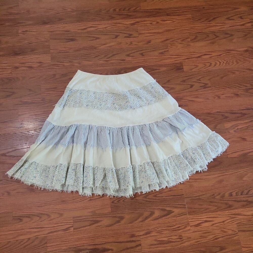 Vintage Y2K Patchwork No Boundaries Skirt Juniors Size M - Picture 1 of 3